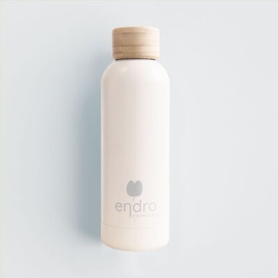 Stainless steel isothermal bottle - ivory