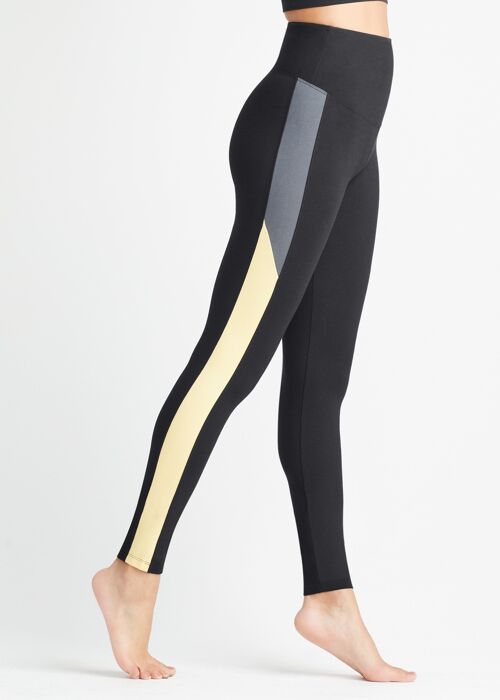 Rachel Cotton Stretch Shaping Legging with Racing Stripe
