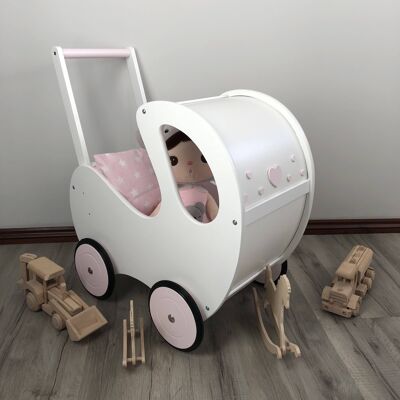 Handmade Wooden Doll Pram Maya from £99 Pram