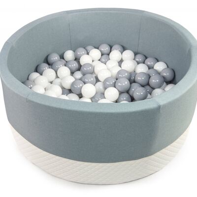 Ball-Pit Round Eco Dark Mint 90X40cm (+200 Balls)