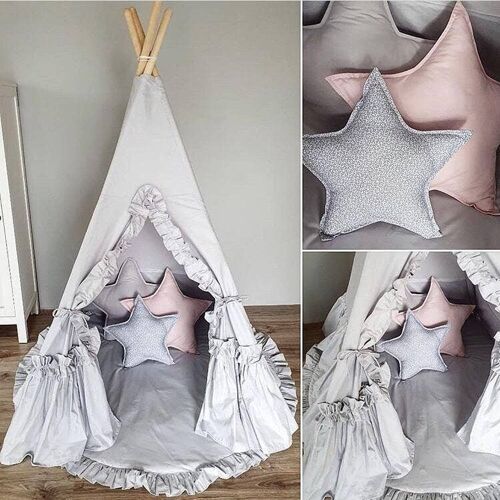 Child's teepee Grey Mist Set