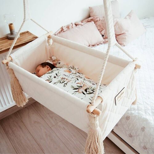 New Born Cradle Swing Light Soft Pink