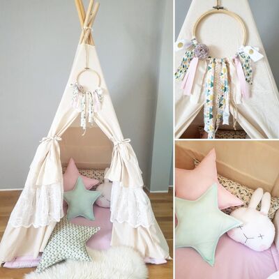 Child's teepee Vintage Set