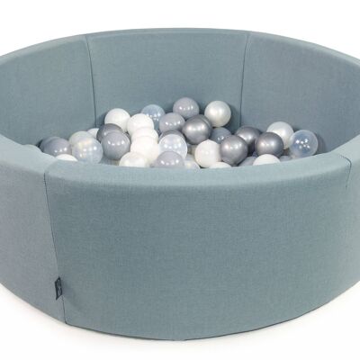 Ball-Pit Redondo Doux Dark Mint 90X30cm (+200 Bolas)