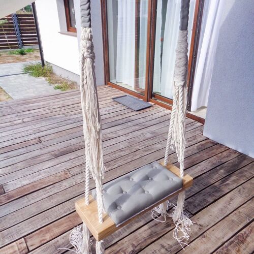 Wooden Swing Grey Extra Large
