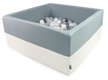 Ball-Pit Square Eco Dark Mint 90x90X40cm (+200 Balles) 1