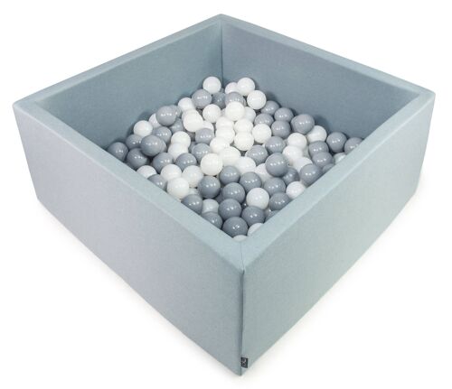 Ball-Pit Square Dark Mint 90x90X40cm (+200 Balls)