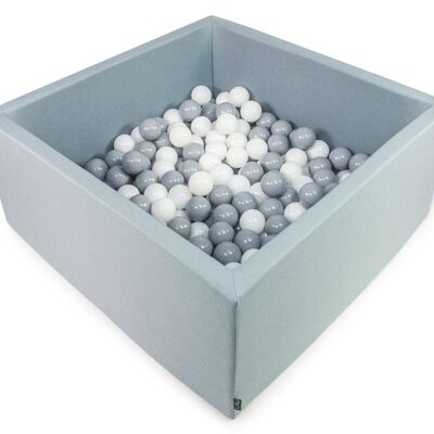 Ball-Pit Square Dark Mint 90x90X40cm (+200 Bälle)