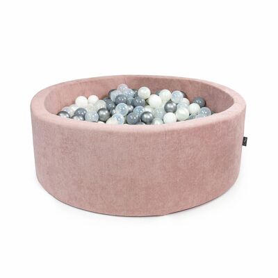 Ball-Pit Round Doux Pink 90X30cm (+200 palline)