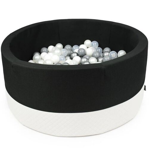 Ball-Pit Round Eco Black 90X40cm (+200 Balls)