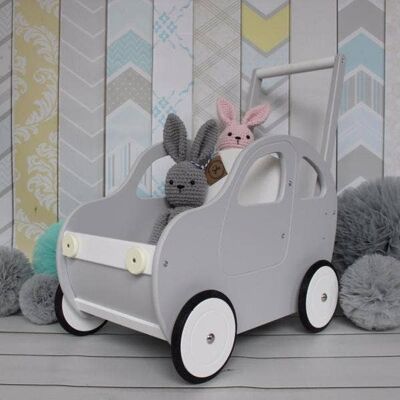 Auto a spinta per bambini fatta a mano / Walker Grey