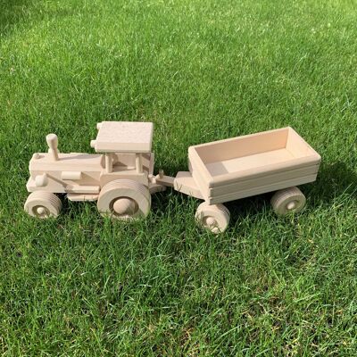 Handmade Wooden Tractor Big