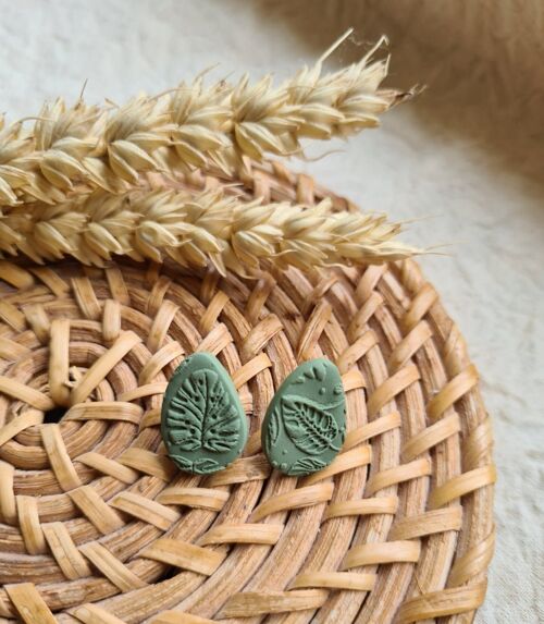 Plant studs//Polymer clay earrings//Stud earrings//Plants//House plants