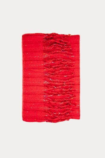 Écharpe mélangée en rouge 1