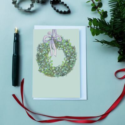 Greeting card A6 wreath