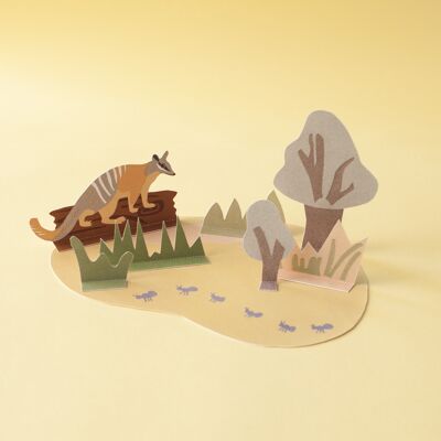 Diorama -  Le numbat et son habitat