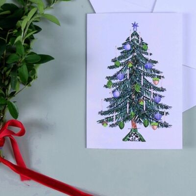 Greeting card A6 Christmas tree