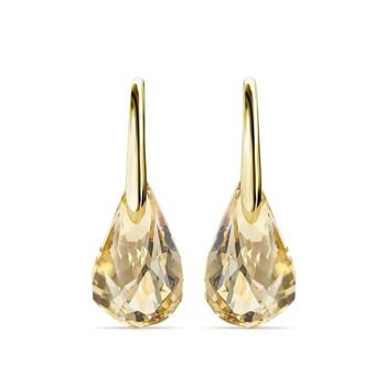 Boucles d'oreilles Comet Droplets : Doré et Cristal1 3