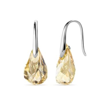 Boucles d'oreilles Comet Droplets : Argenté et Cristal1 1