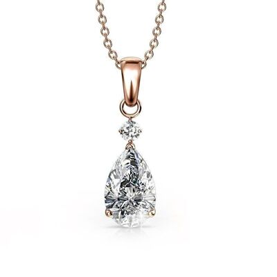 Princess Pendants: Rose Gold and Crystal