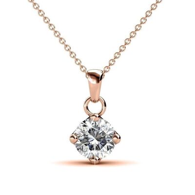 Classical Pendants: Rose Gold and Crystal