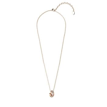 Pendentif Circle Hoop : Or Rosé et Cristal 4