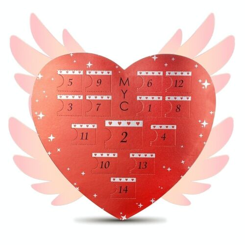 Coffret cœur Surprise Saint Valentin - 14 bijoux - Finition rosée