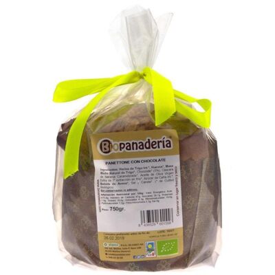 Panettone con Chocolate Ecológico 750g