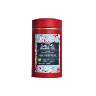 Jasmine-Raspberry-Saffron organic tea blend, 100g, 66 cups