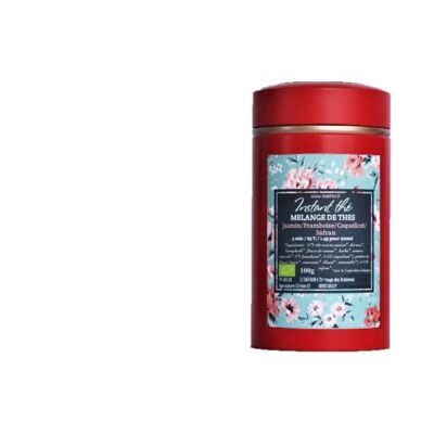 Jasmine-Raspberry-Saffron organic tea blend, 100g, 66 cups