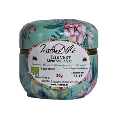 Thé vert bio Menthe-Safran, 30g, 20 tasses