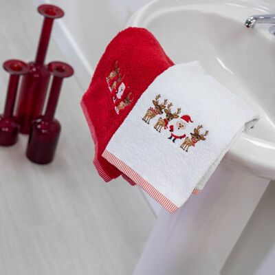 Christmas Towels Santa - 2 Pack