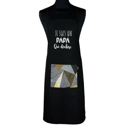 Apron, "I'm a dad who rocks" black