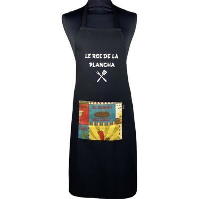 Apron, "The king of the plancha" black