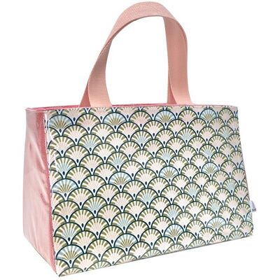 Cooler bag S, “Art Deco” pink