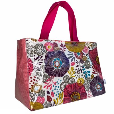 Cooler bag S, "Floral" pink