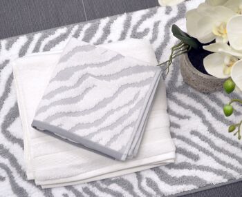 Serviettes de bain Zebra - Serviettes à imprimé animalier en coton de luxe 5