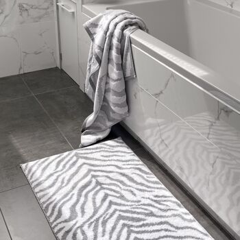 Serviettes de bain Zebra - Serviettes à imprimé animalier en coton de luxe 7