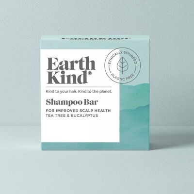 EarthKind Teatree & Eucalyptus Shampoo Bar For Improved Scalp Health