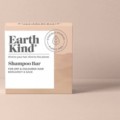 EarthKind Bergamot & Sage Shampoo Bar For Dry & Coloured Hair