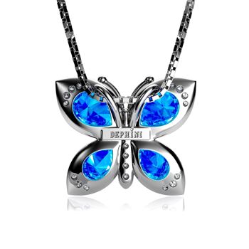 Collier papillon DEPHINI - Cristaux CZ en argent sterling 925 3