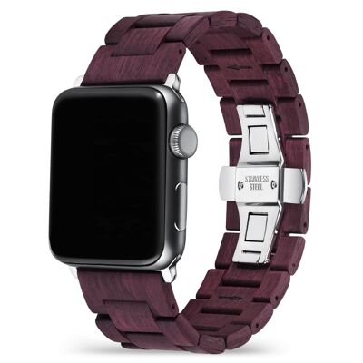 Bracciale Apple Watch - Legno Amarante