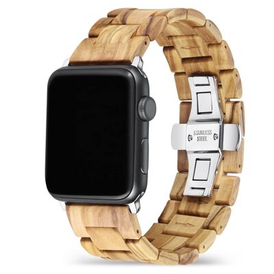 Bracelet Apple Watch - Bois d'Olivier