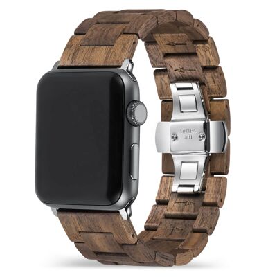 Bracelet Apple Watch - Bois de Noyer