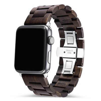 Bracelet Apple Watch - Bois de Santal Noir