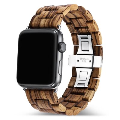 Bracelet Apple Watch - Bois de Zèbre