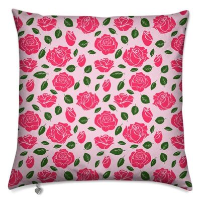 Red rose pattern Cushion