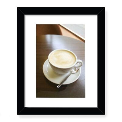 A cup of coffee framed art print