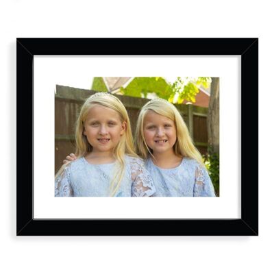 Twin sisters Designer Framed Art Print