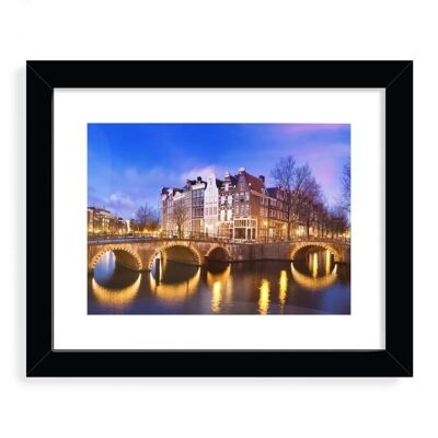 Amsterdam at dusk Framed Art Print